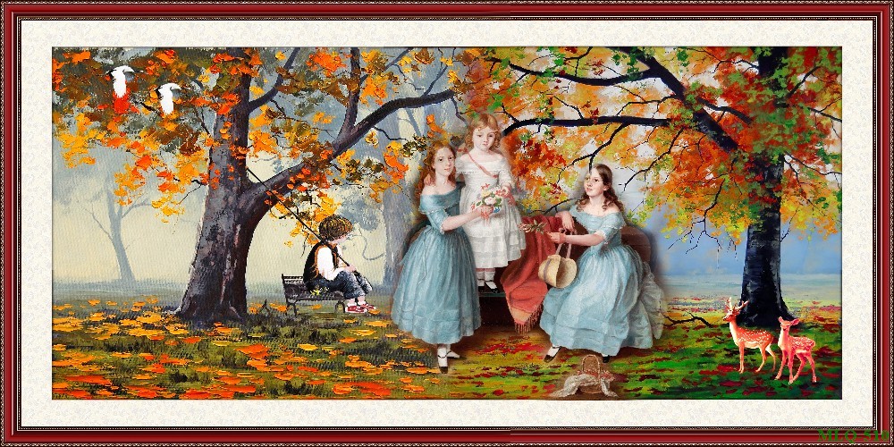 Tranh sơn dầu làng quê MLQ-510